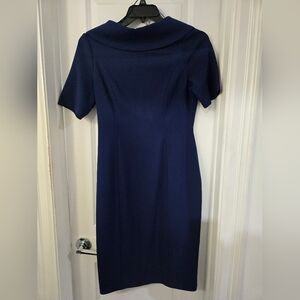 Adrianna Papell Midnight Blue Midi Dress